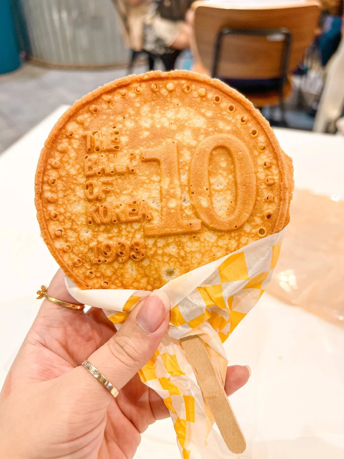 Happy Coin - Gaufre coréenne au fromage